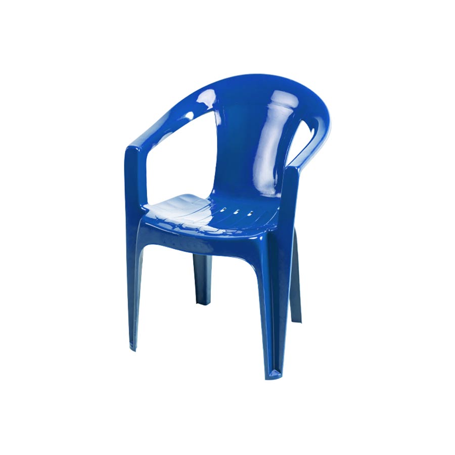 Silla Plástica Milán Azul - Apilable, Resistente y Liviana | Terraza, Jardín y Eventos
