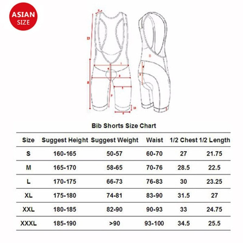 Calzas para Ciclismo con Tirantes SANTIC