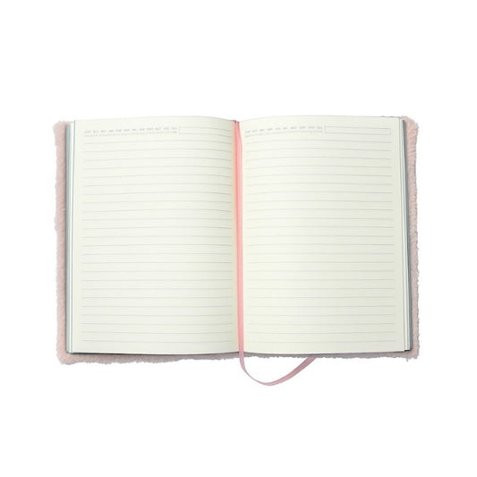Libreta Planner Araucaria tapa dura PU / 112 Hojas 80gsm / elástico / 15x20cm / Rosada