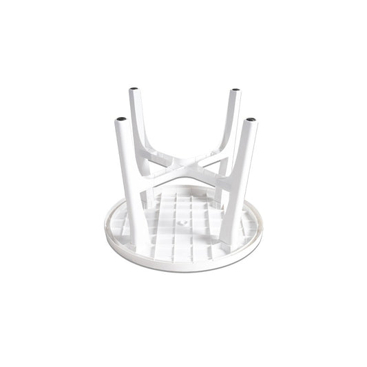 Mesa Roma Plástica Redonda Blanca