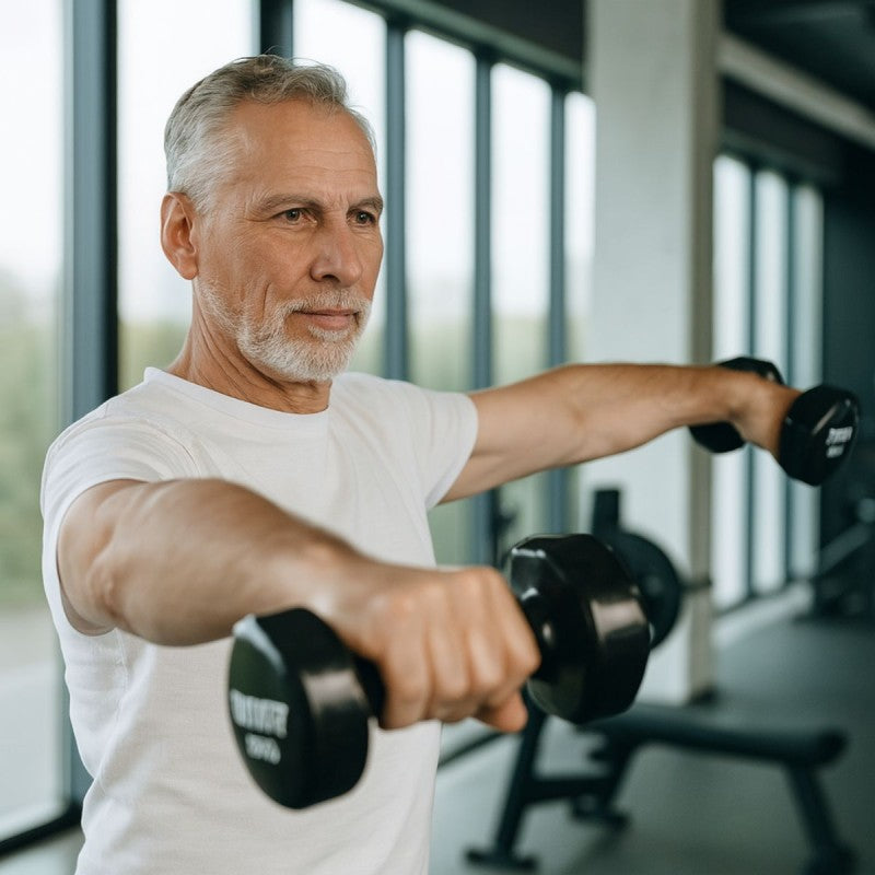 Par de Mancuernas de rehabilitación o fisioterapia de Neopreno 5 kg IRONFIT