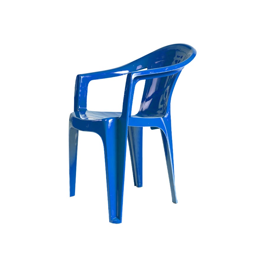 Silla Plástica Milán Azul - Apilable, Resistente y Liviana | Terraza, Jardín y Eventos