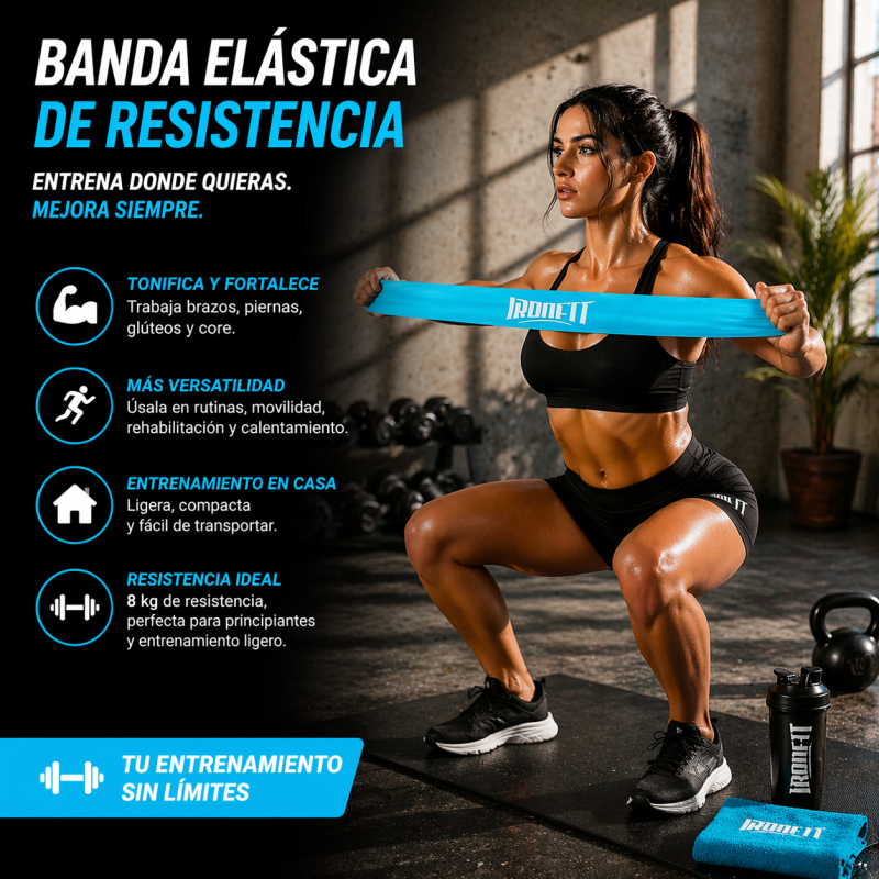 Banda Tubular de Resistencia 8 kg para Entrenamiento Funcional