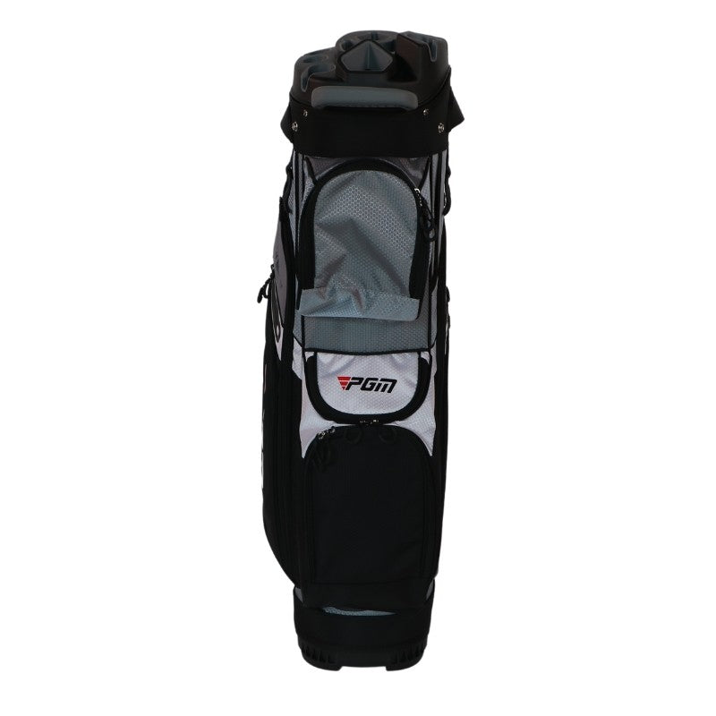Bolso de palos PGM para carro de GOLF negro / gris con funda protectora water proof
