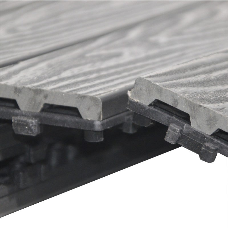 CAJA DE DECK PVC 5 UNIDADES GRIS 90X30X2.5 (1,35m2)