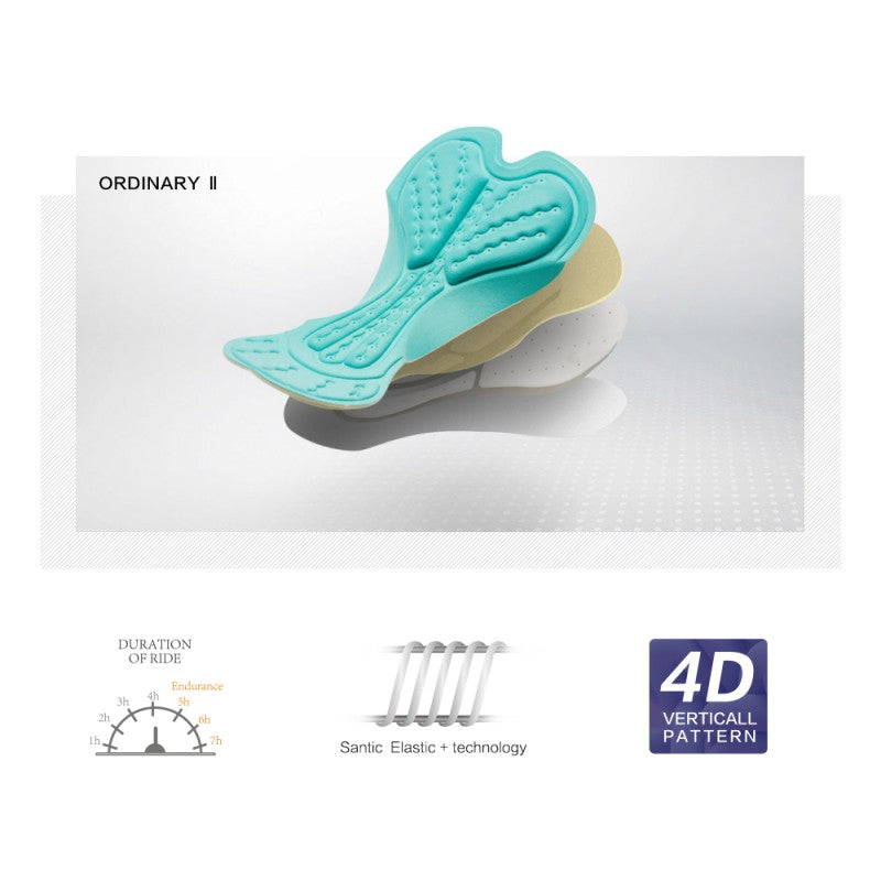 Calzas Acolchadas Hombre Ordinary para Ciclismo SANTIC