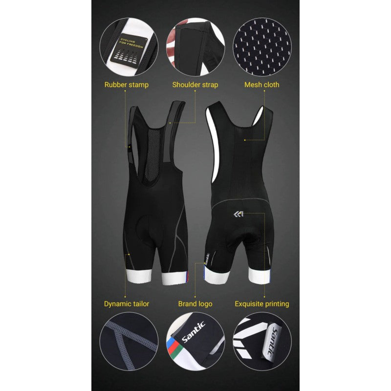 Calzas para Ciclismo con Tirantes SANTIC
