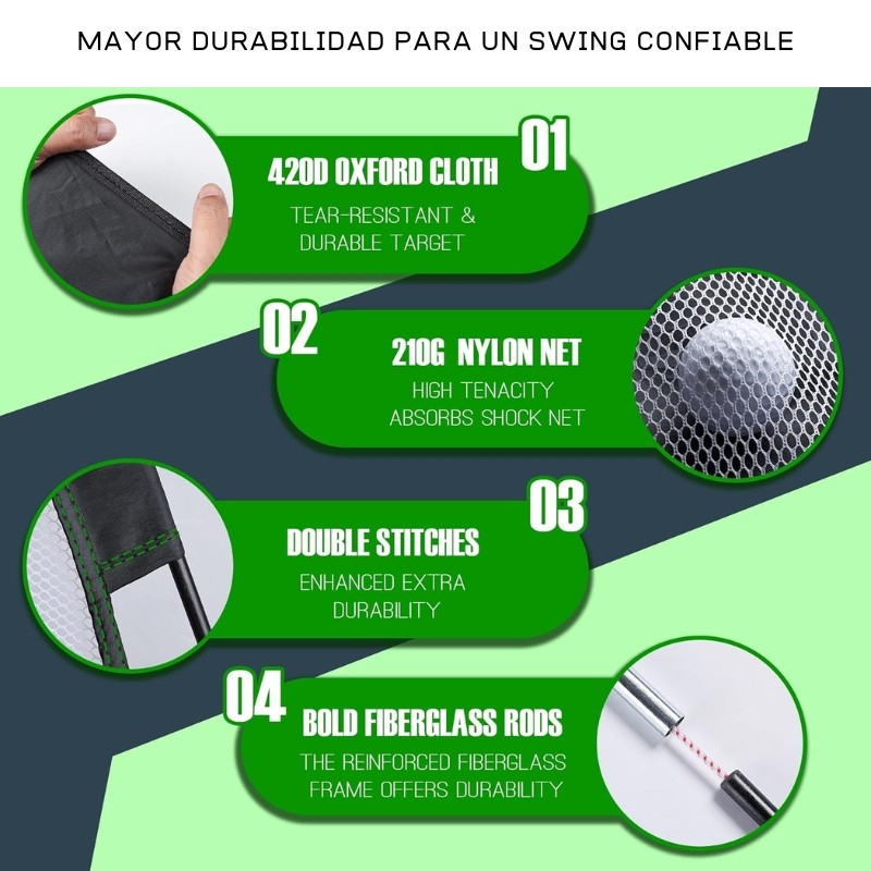 Carpa PGM plegable negra GOLF con bolsillos y 5 pelotas + 1 alfombra