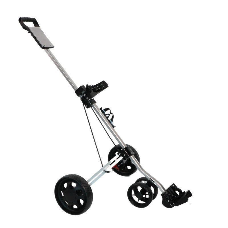 Carro de arrastre ALASKA manual bolso de GOLF blanco y negro