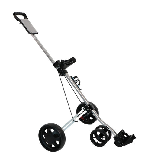 Carro de arrastre ALASKA manual bolso de GOLF blanco y negro
