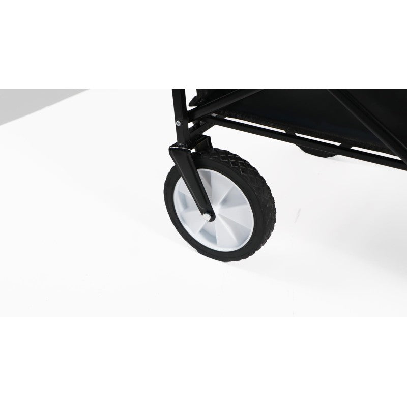 Carro Negro plegable de arrastre OUTDOOR con ruedas 90 x 50 x 65cm