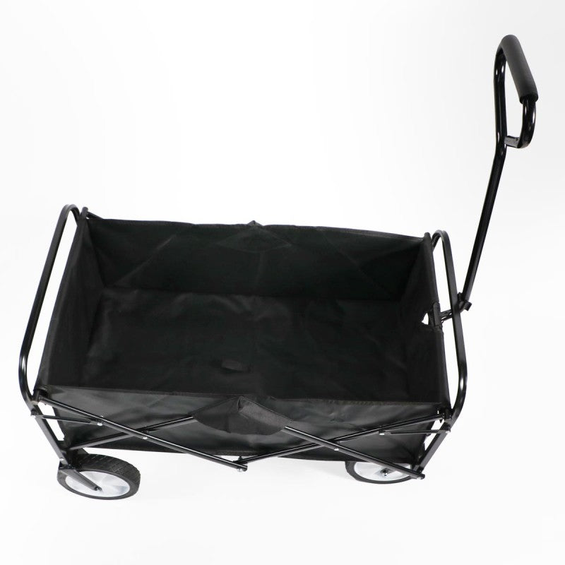 Carro Negro plegable de arrastre OUTDOOR con ruedas 90 x 50 x 65cm