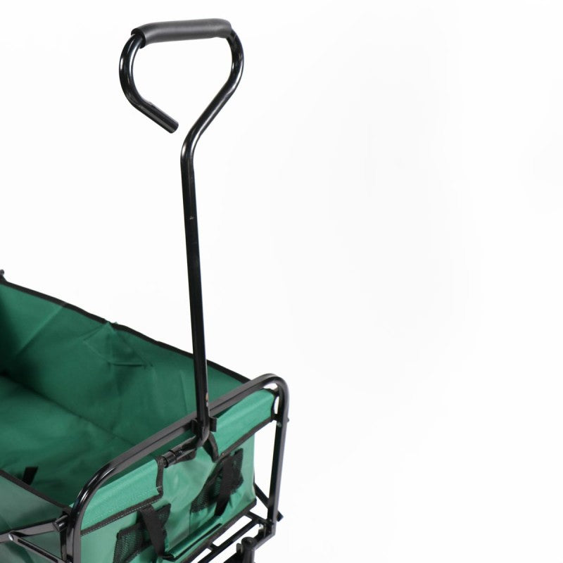 Carro Verde plegable de arrastre OUTDOOR con ruedas 90 x 50 x 65cm