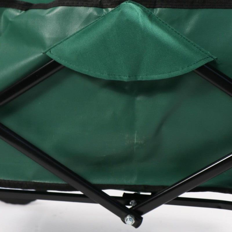 Carro Verde plegable de arrastre OUTDOOR con ruedas 90 x 50 x 65cm