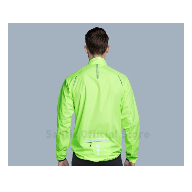 Chaqueta Impermeable Hombre Fluorescence para Ciclismo SANTIC
