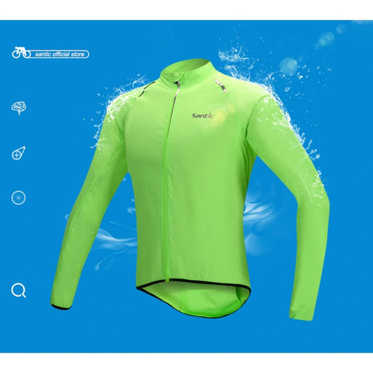Chaqueta Impermeable Hombre Fluorescence para Ciclismo SANTIC