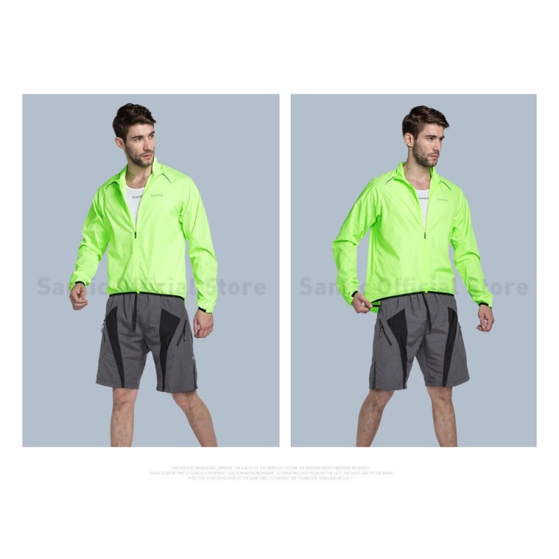 Chaqueta Impermeable Hombre Fluorescence para Ciclismo SANTIC