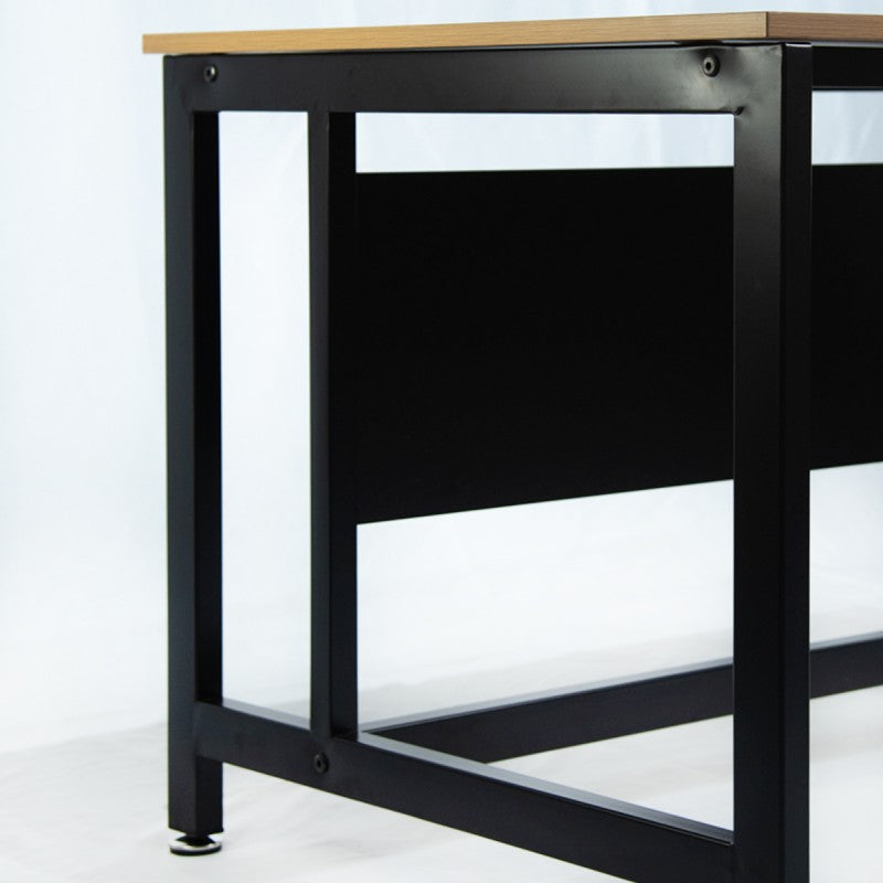 Escritorio Industrial de Madera De Acacia Y Metal 120 x 75 x 80cm