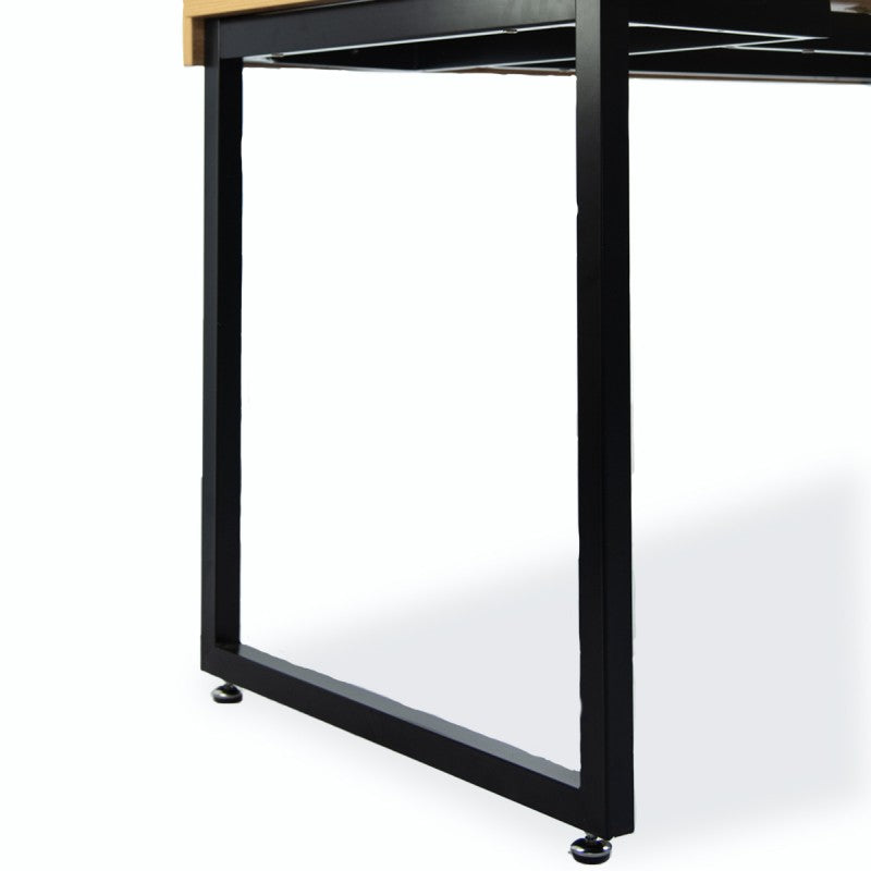 Escritorio Madera De Acacia 2 Gavetas 140 x 85 x 62cm