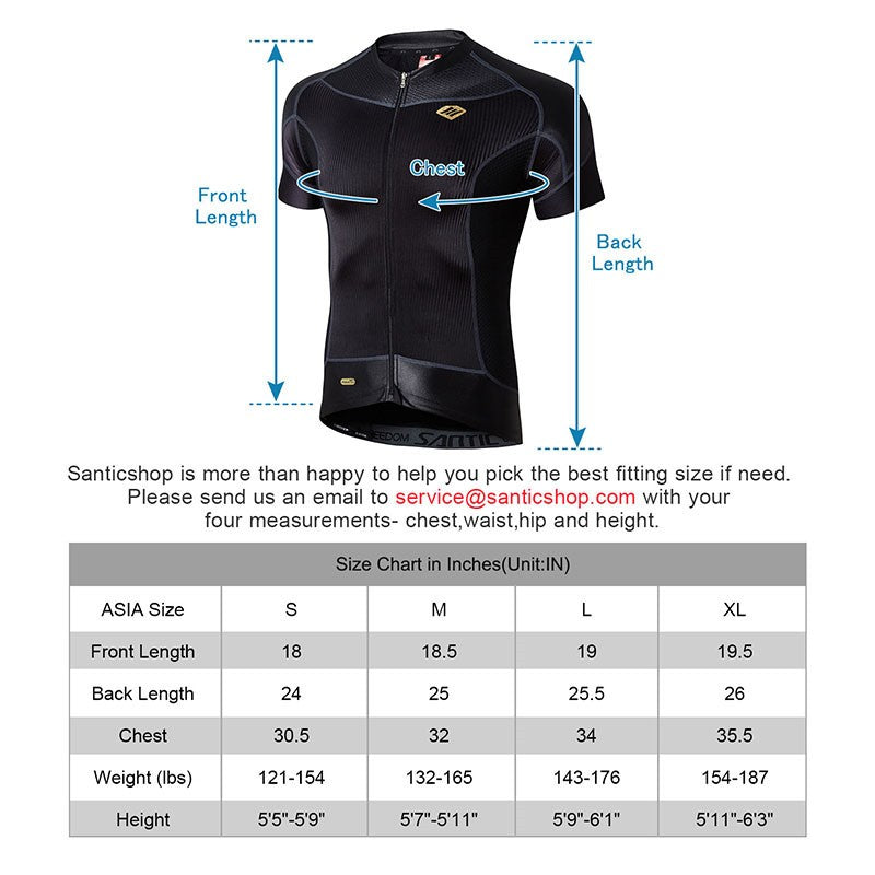 Jersey Hombre Manga Corta Jindu para Ciclismo SANTIC