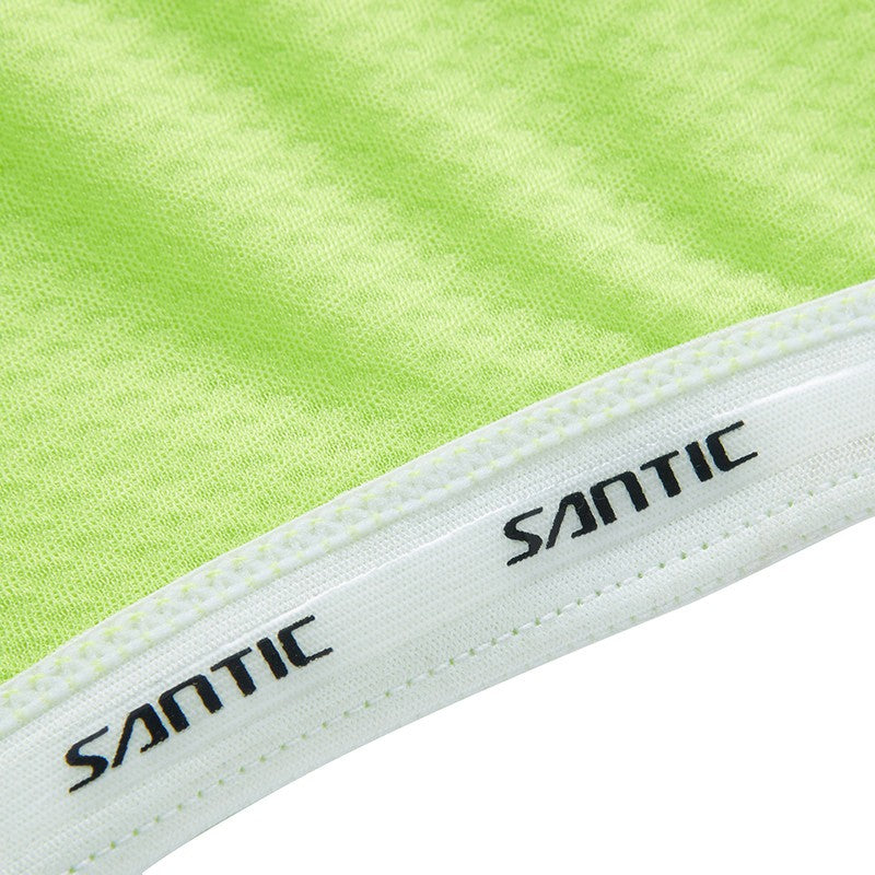 Jersey Hombre Manga Corta Kamen Lightgreen para Ciclismo SANTIC