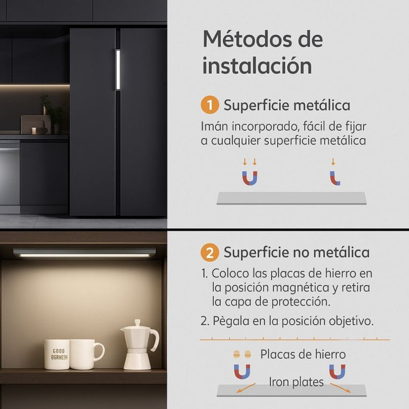 LAMPARA LED CON SENSOR DE MOVIMIENTO 30cm