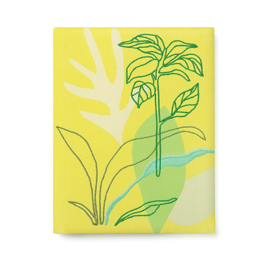 Libreta Planner Journal tapa dura de algodón y papel reciclado / 96 hojas / 15x20cm / Verde