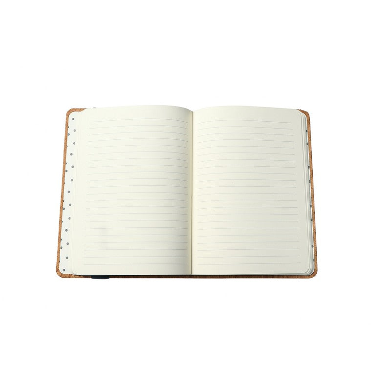 Libreta Planner y estuche Journal tapa corcho / con lápiz / 80 hojas / 13x18cm natural