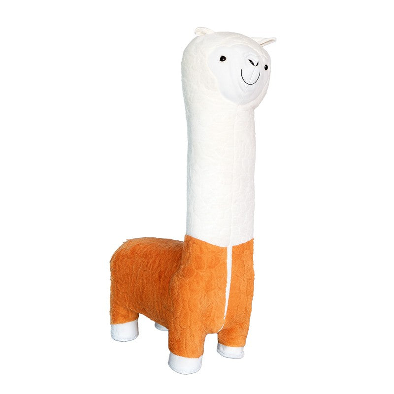 LLAMA MELINKA PELUCHE NARANJO 105X30X45CM