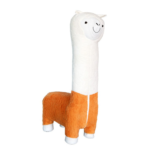 LLAMA MELINKA PELUCHE NARANJO 105X30X45CM