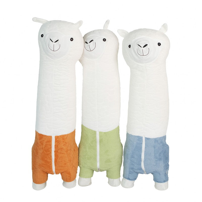 LLAMA MELINKA PELUCHE NARANJO 105X30X45CM