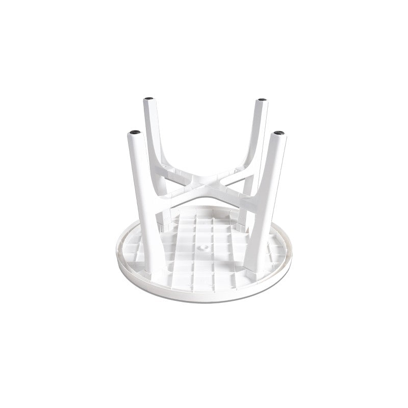 Mesa Roma Plástica Redonda Blanca