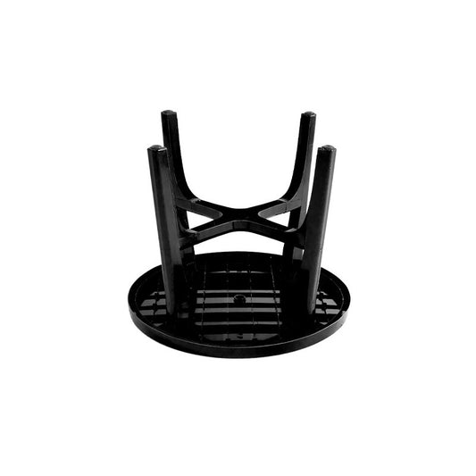 Mesa Roma Plástica Redonda negra