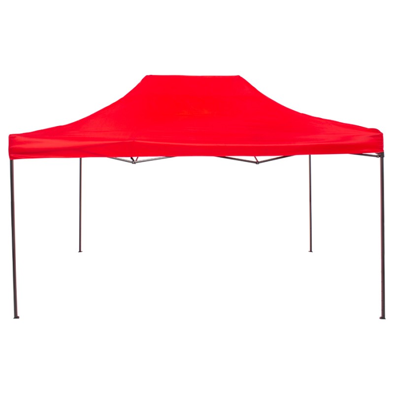 Pack 1 techo Toldo Rojo 3 x 4.5mt + Estructura Araña 3.45mt