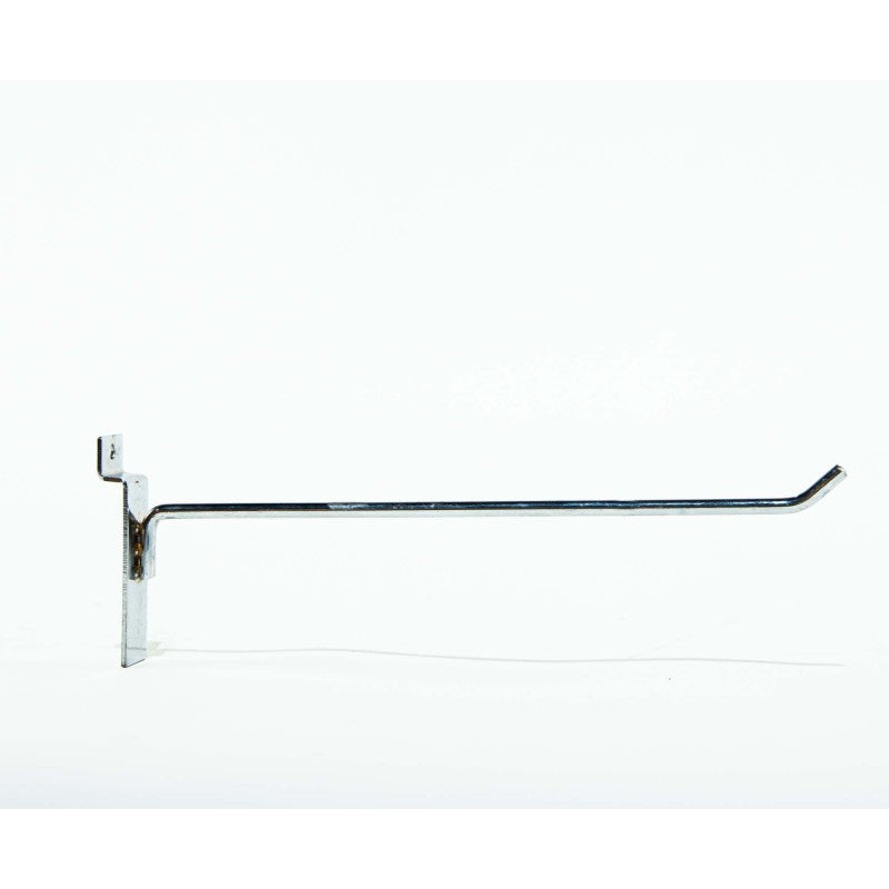 Pack 30 Ganchos para Panel Ranurado Metálicos 25 cm | Exhibición Slatwall