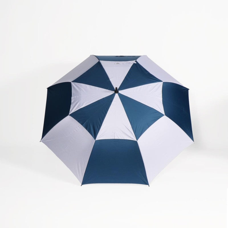 Paragua GOLF TIGER blanco con azul Wind&Water Proof / UV / varas reforzadas D146cm x H110cm