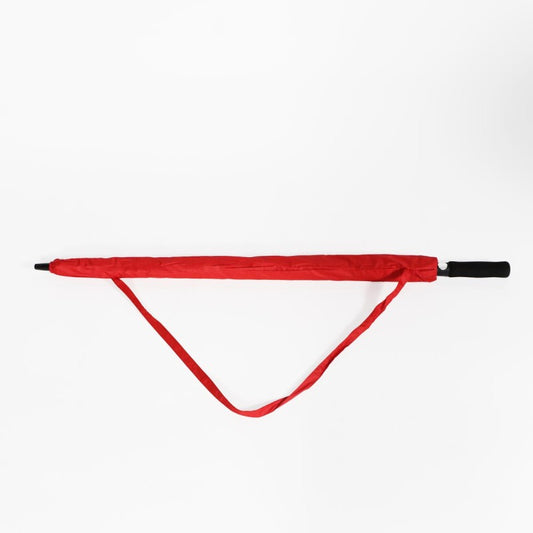Paragua GOLF TIGER blanco con rojo filtro UV con varas reforzadas D146 X H110 cm