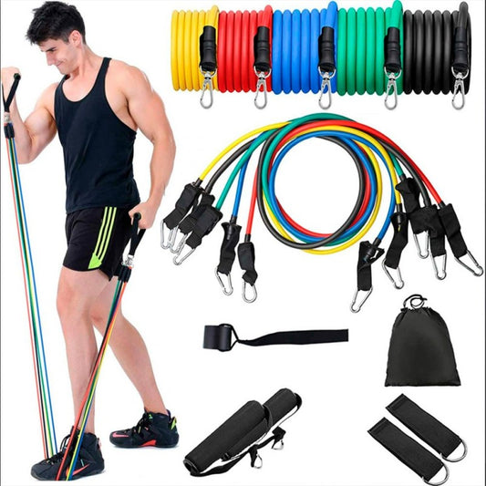 Set de 5 Ligas de Resistencia + Accesorios
