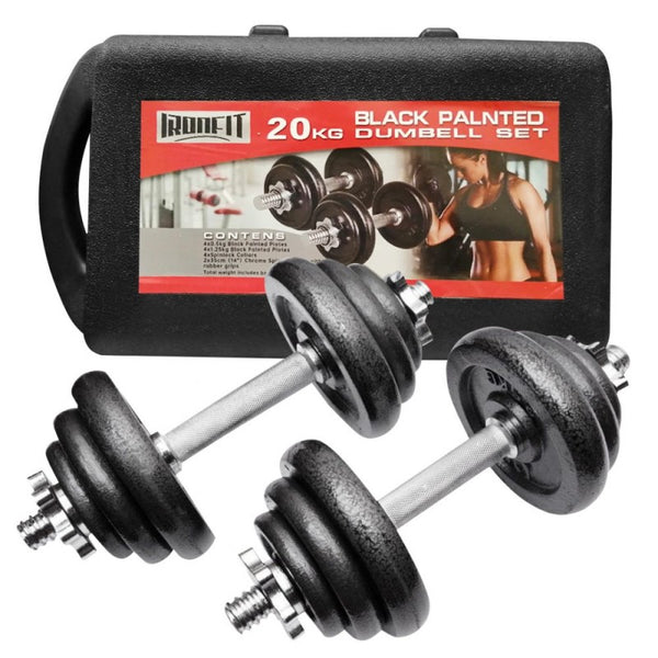 Set de Mancuernas 20kg con Maleta Ironfit