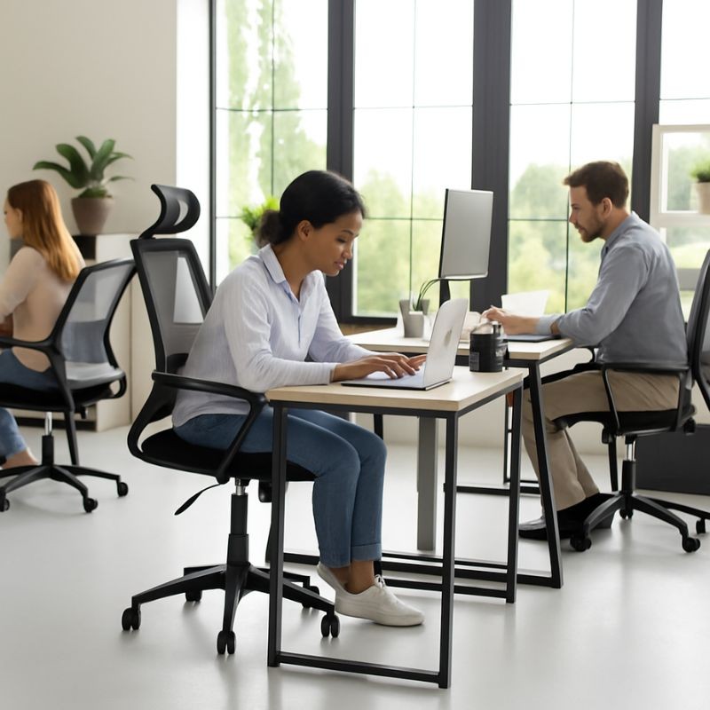 Silla de escritorio Ergonómica con respaldo de malla