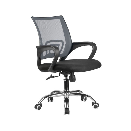 Silla de oficina o estudio ajustable con brazo espectrum malla negra 65 x 55 x 100cm