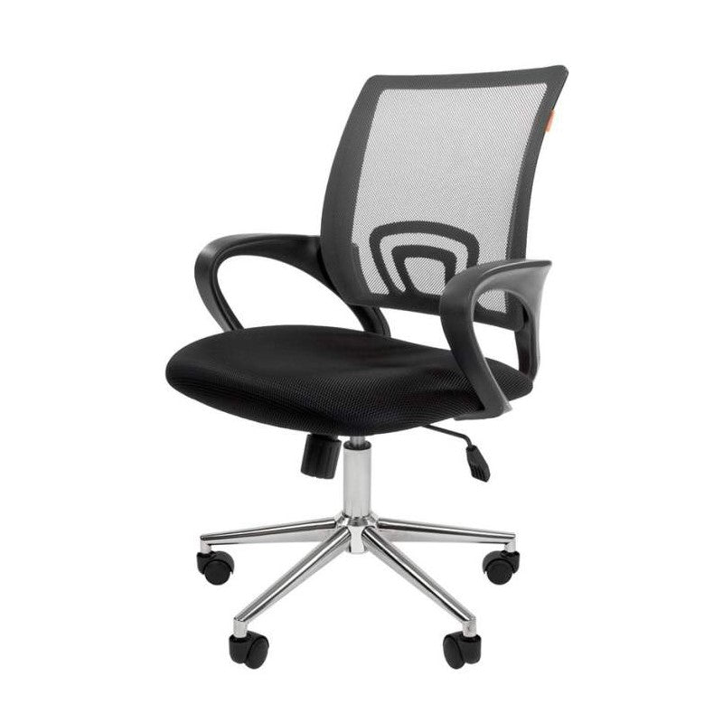 Silla de oficina o estudio ajustable con brazo espectrum malla negra 65 x 55 x 100cm