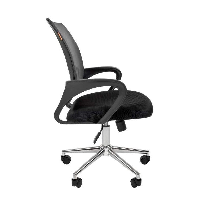 Silla de oficina o estudio ajustable con brazo espectrum malla negra 65 x 55 x 100cm