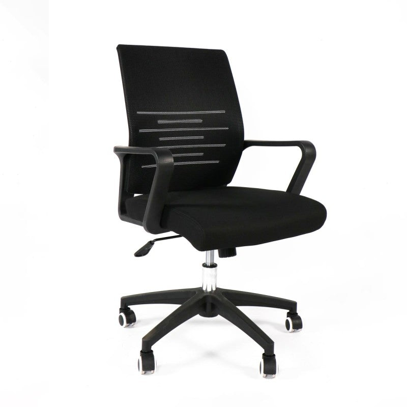 Silla Ejecutiva SMITH nylon mesh + acero cromado