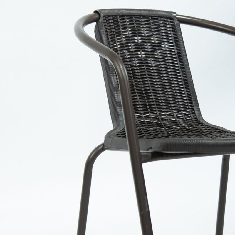 Silla genovia de rattan plástico